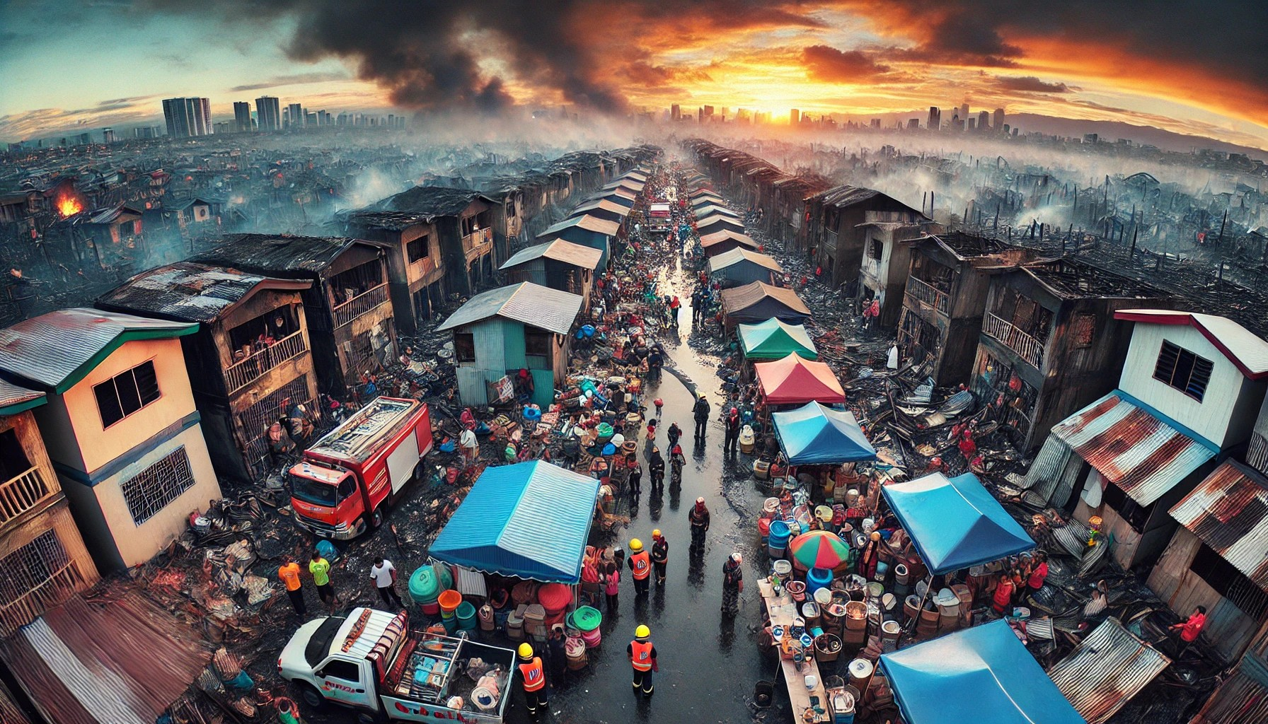 Fire Displaces 33 Families in Malabon, Community Rallies for Aid