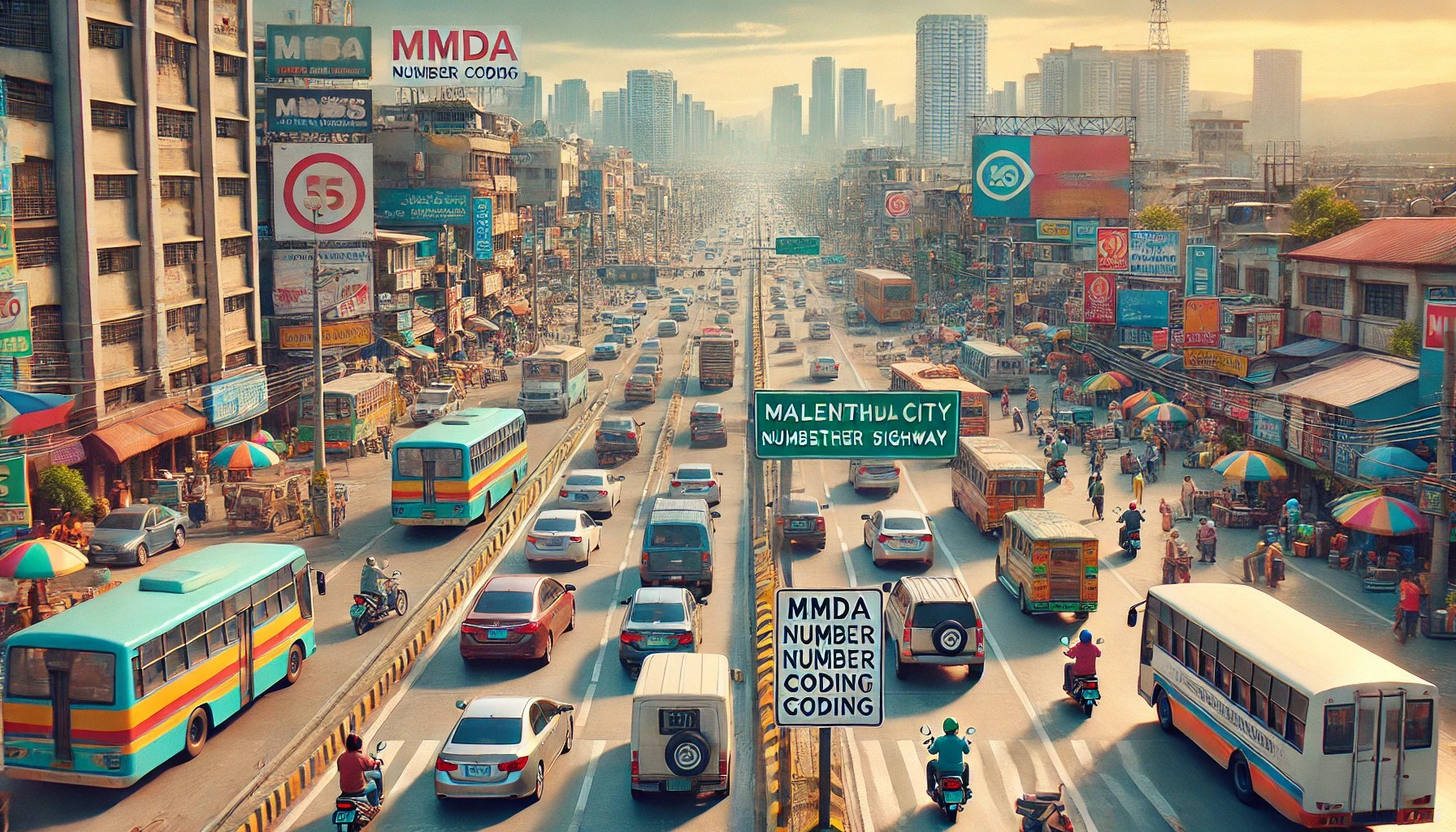 Valenzuela Implements MMDA Number Coding Scheme on Major Roads